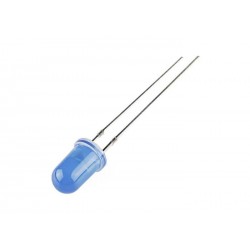 Светодиод 5 oval blue 1600mcd 3,4v