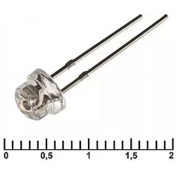 Светодиод 5RHBWC 800mcd 3,4v 70d