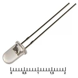 Светодиод 5RWWC 18000mcd 6500K 3,4v 15d