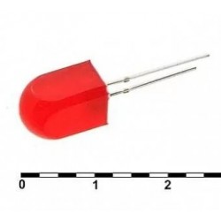 Светодиод 8x8 red 50mcd 2,1v