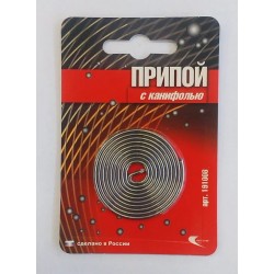 Припой спираль ПОС-61 Тр1А с канифолью 1м Vecta