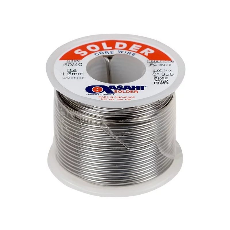 Припой Asahi Sn60/Pb40 1,6мм с флюсом CF10 0,5кг