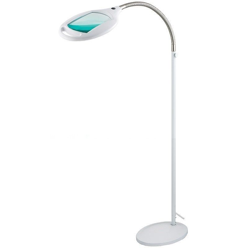 Лупа напольная 3D с подсветкой 42LED, белая REXANT