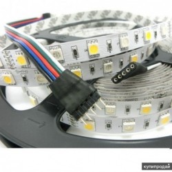 Светодиодная лента 5050/60LED, цвет: цветная с теплым...
