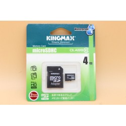 карта памяти  KINGMAX  4 GB  micro SDHC Class 10 +адаптерSD