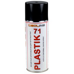 PLASTIK-71 БЕСЦВЕТНЫЙ АКРИЛОВЫЙ ЛАК ДЛЯ ПЕЧАТНЫХ ПЛАТ 400МЛ.