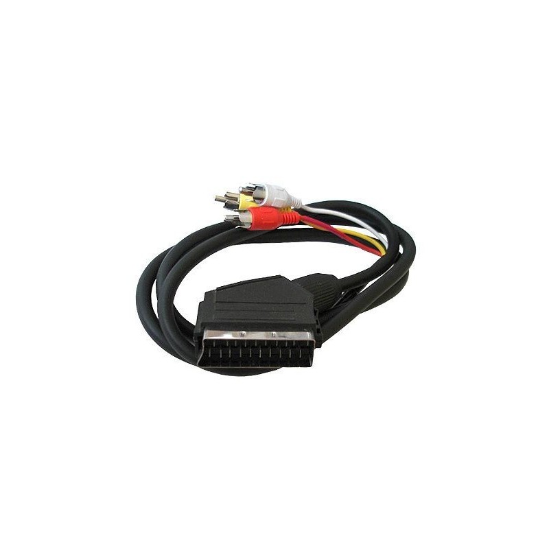 Шнур СКАРТ штекер - 3*RCA(тюльпан) штекера 1.2м