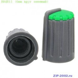 Ручка приборная RR4811 (6mm круг зеленый)