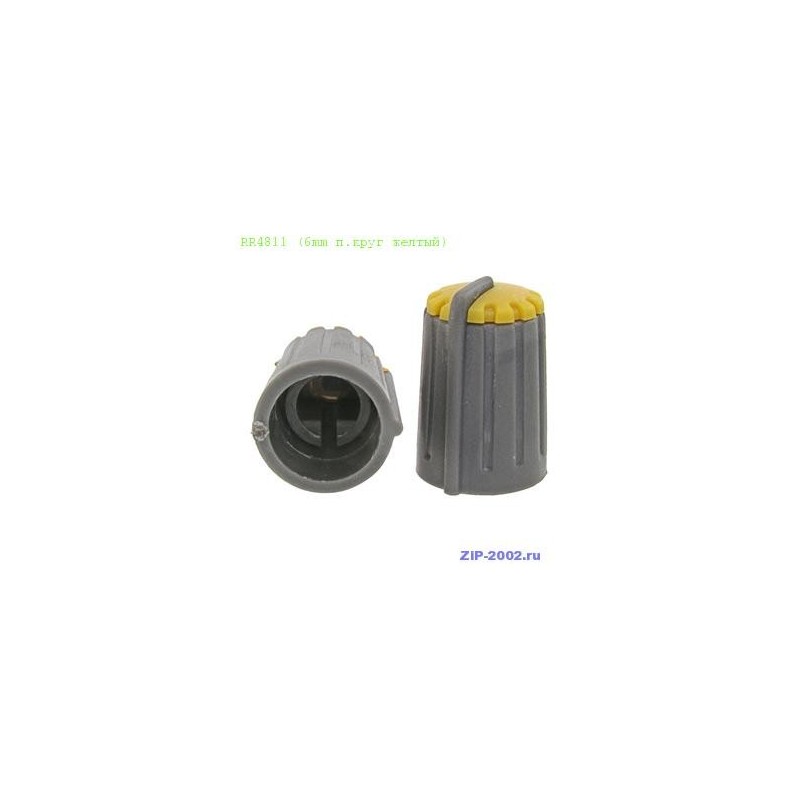 Ручка приборная RR4811 (6mm п.круг желтый)