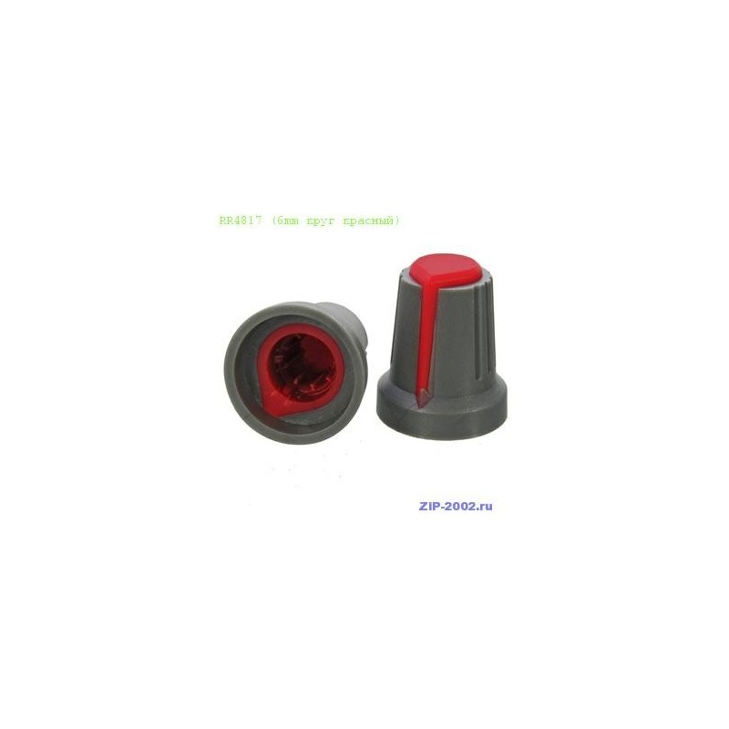 Ручка приборная RR4817 (6mm круг красный)