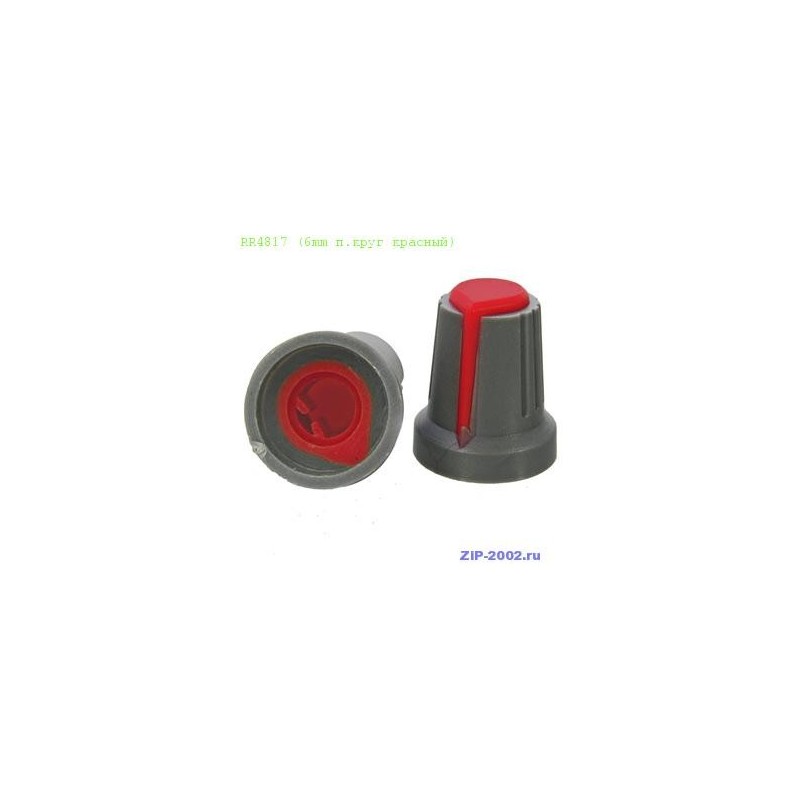 Ручка приборная RR4817 (6mm п.круг красный)