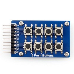 Клавиатура для Arduino проектов, 8 кнопок (матрица 4х2)