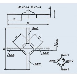 Диоды СВЧ 3АС127Б-4