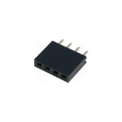 Разъём штыревой ZL262-4SG / гнездо 1x4 на плату шаг 2,54...