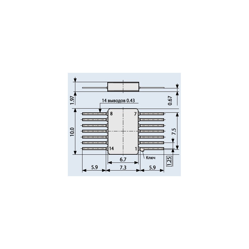 Микросхема 133АГ1 Au