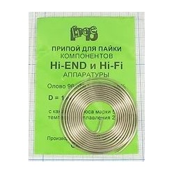 Припой спираль Hi-Fi 3.5%Ag (1.0мм)Asahi 1м