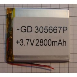 P009 Аккумулятор Li-pol 3,0*56*67 3,7v 2800mAh