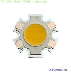 Мощные светодиоды 7W 25V 90LM 3000K 11MM COB
