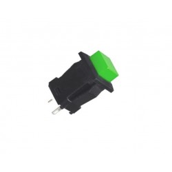 Кнопка нажимная DS-429 (OFF-ON) зел. 3А