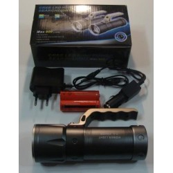 Фонарь аккум. POWER LIGHT T-3 15000W 2х18650 12/220v