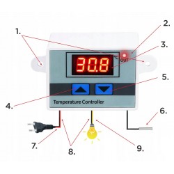Термостат XH-W3001 -50...100°С 220VAC 1500W