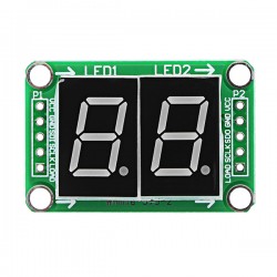 Дисплей 2-символьный семисегментный на 74HC595