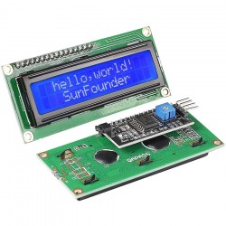 Дисплей символьный LCD1602 с синей подсветкой со...