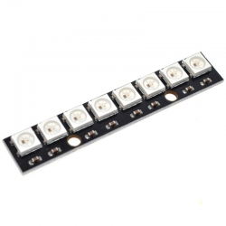 Модуль из 8 RGB светодиодов WS2812B