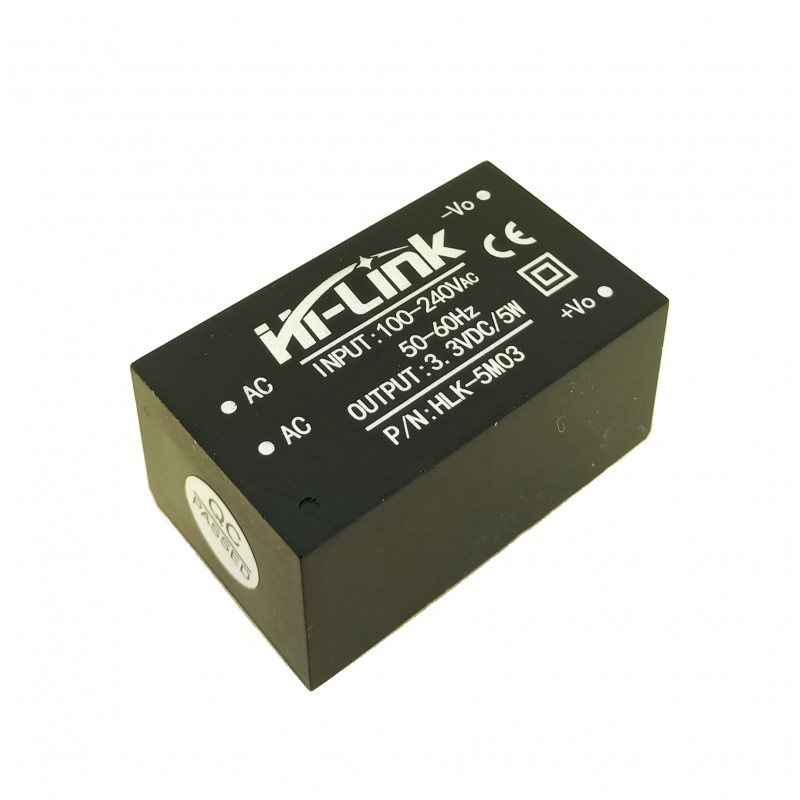 AC/DC конвертер HLK-5M03, 3.3В 5Вт