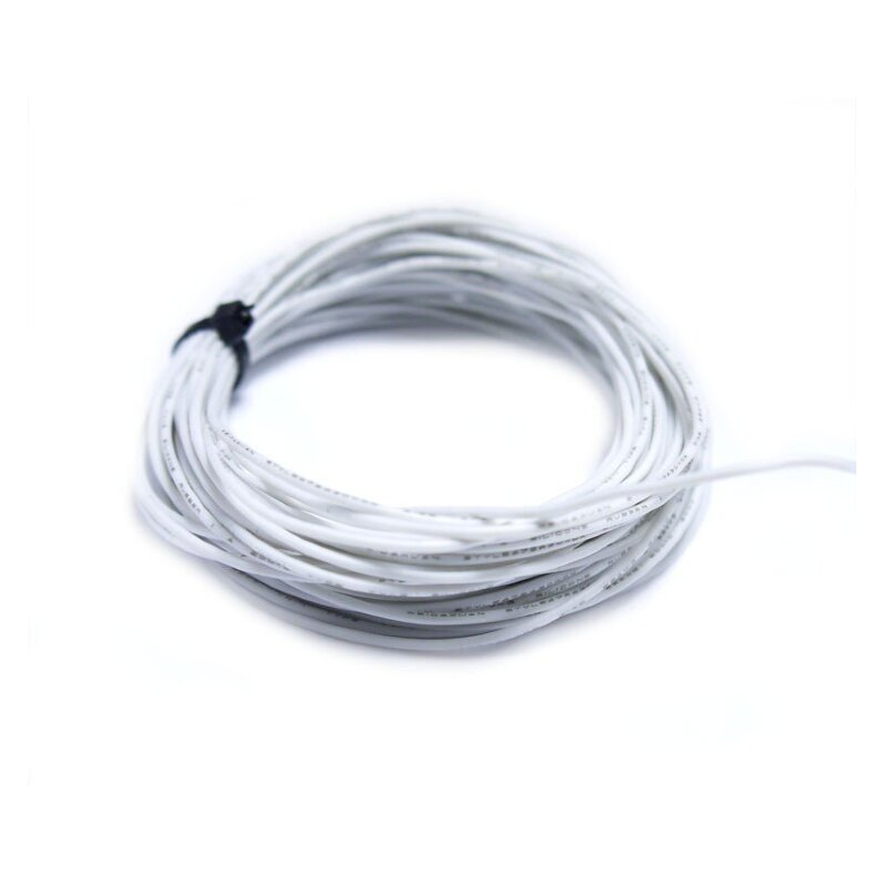 Провод силиконовый 30AWG 0,05 мм кв 10 м (белый)