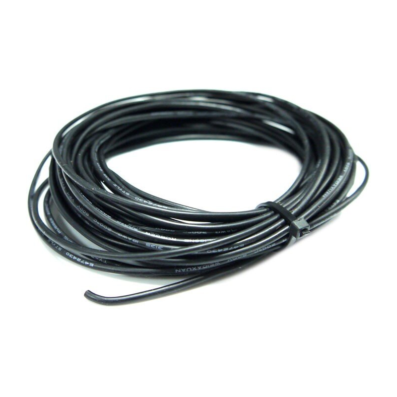 Провод силиконовый 20AWG 0,5 мм кв 10 м (черный)