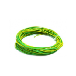 Провод силиконовый 20AWG 0,5 мм кв 10 м (желто-зеленый)