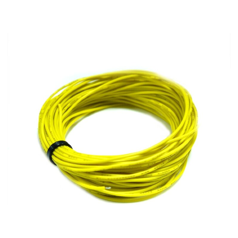 Провод силиконовый 18AWG 0,75 мм кв 10 м ( желтый)
