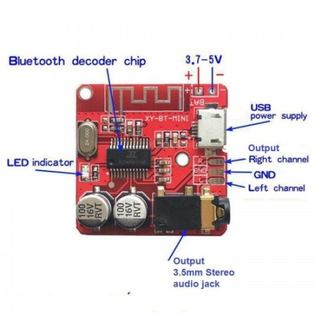 Модуль MP3 Bluetooth (XY-BT-MINI HW-770)