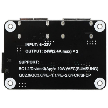 Модуль быстрой зарядки на 2 USB