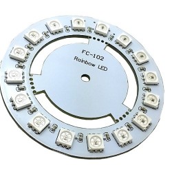 Диск из 16 цифровых RGB светодиодов WS2811