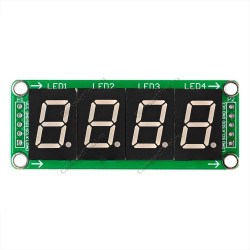 Дисплей 4 символьный 7 сегментный на 74HC595