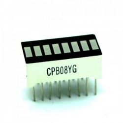 Шкала 8 сегментов красная LD-B8AS