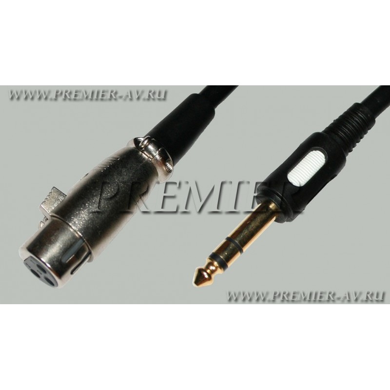 Шнур XLR "гн" - 6.3мм стерео "шт"...