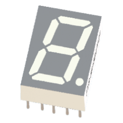KEM-5611AB Led индикатор 0.56" синий ОК